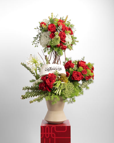 Stunning Red Rose Vase