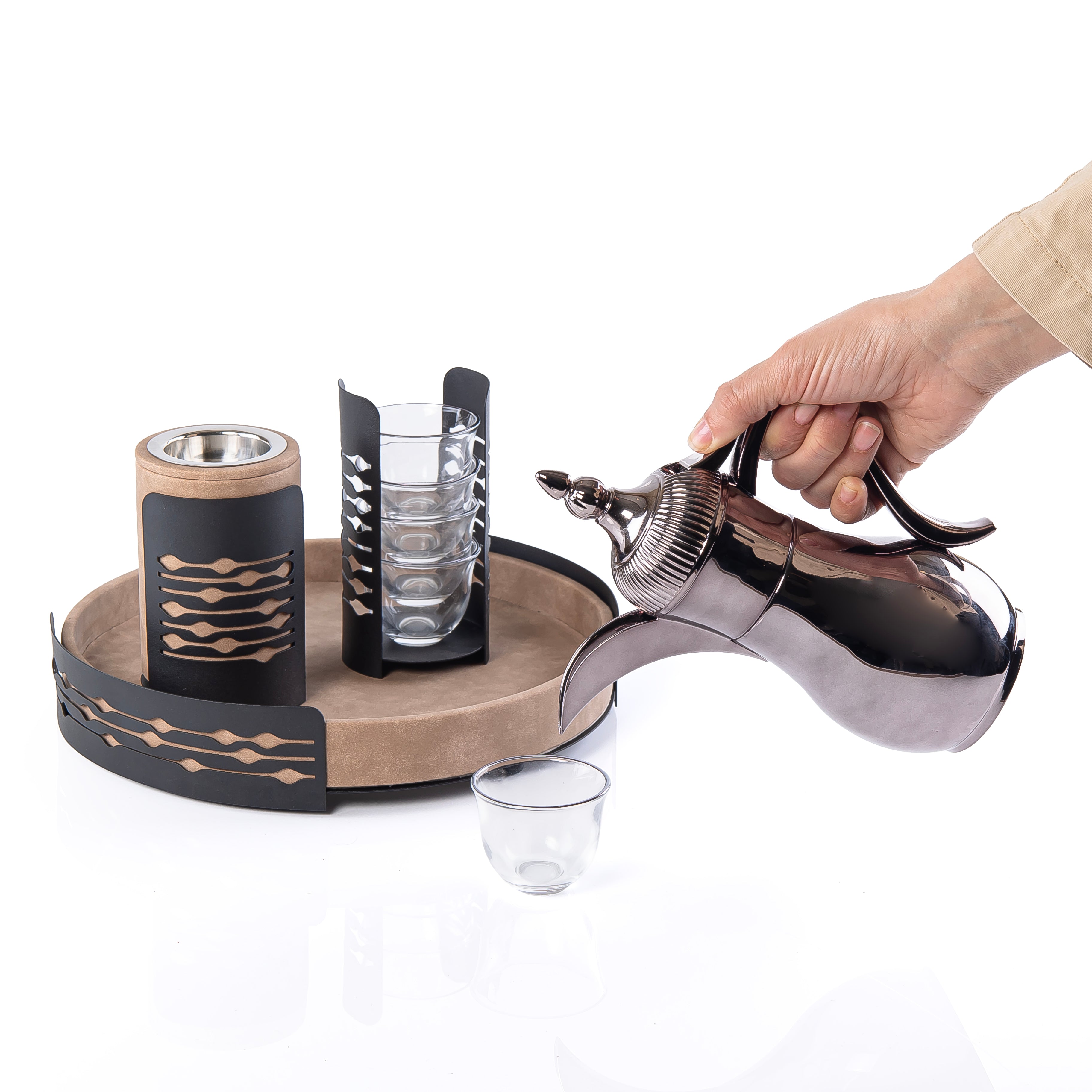 طقم ضيافة حبايب - الأسود