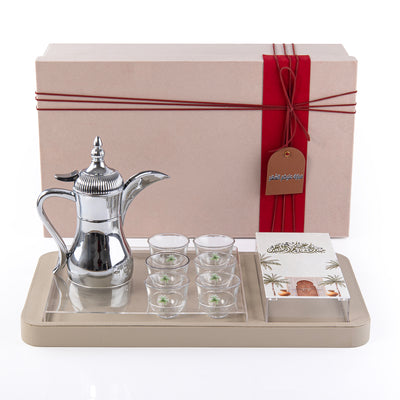 طقم ضيافة السّاس - فضي