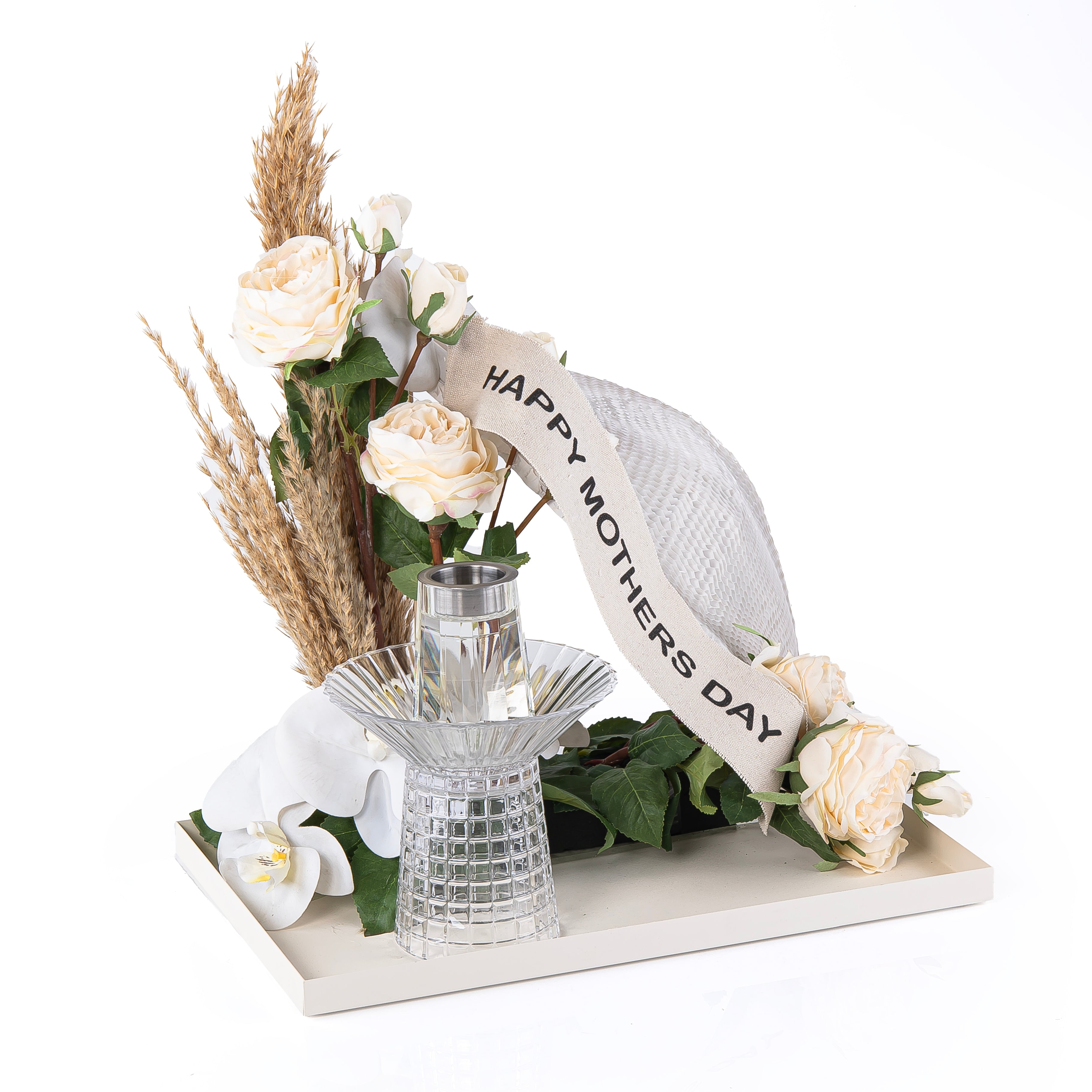 Elegant Mabkhar set with artificial flowers