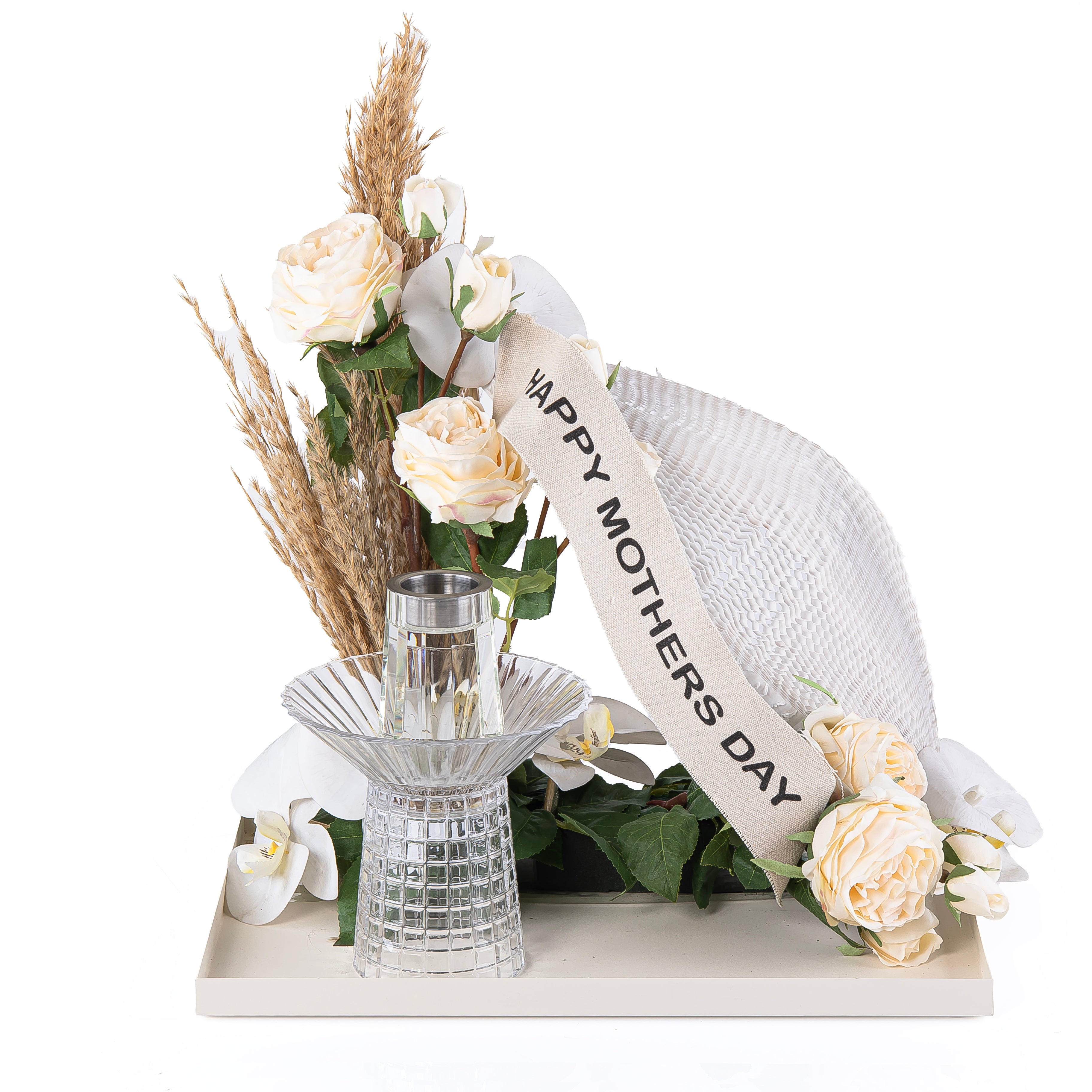 Elegant Mabkhar set with artificial flowers