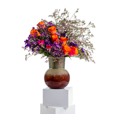 Purple & Orange Vase