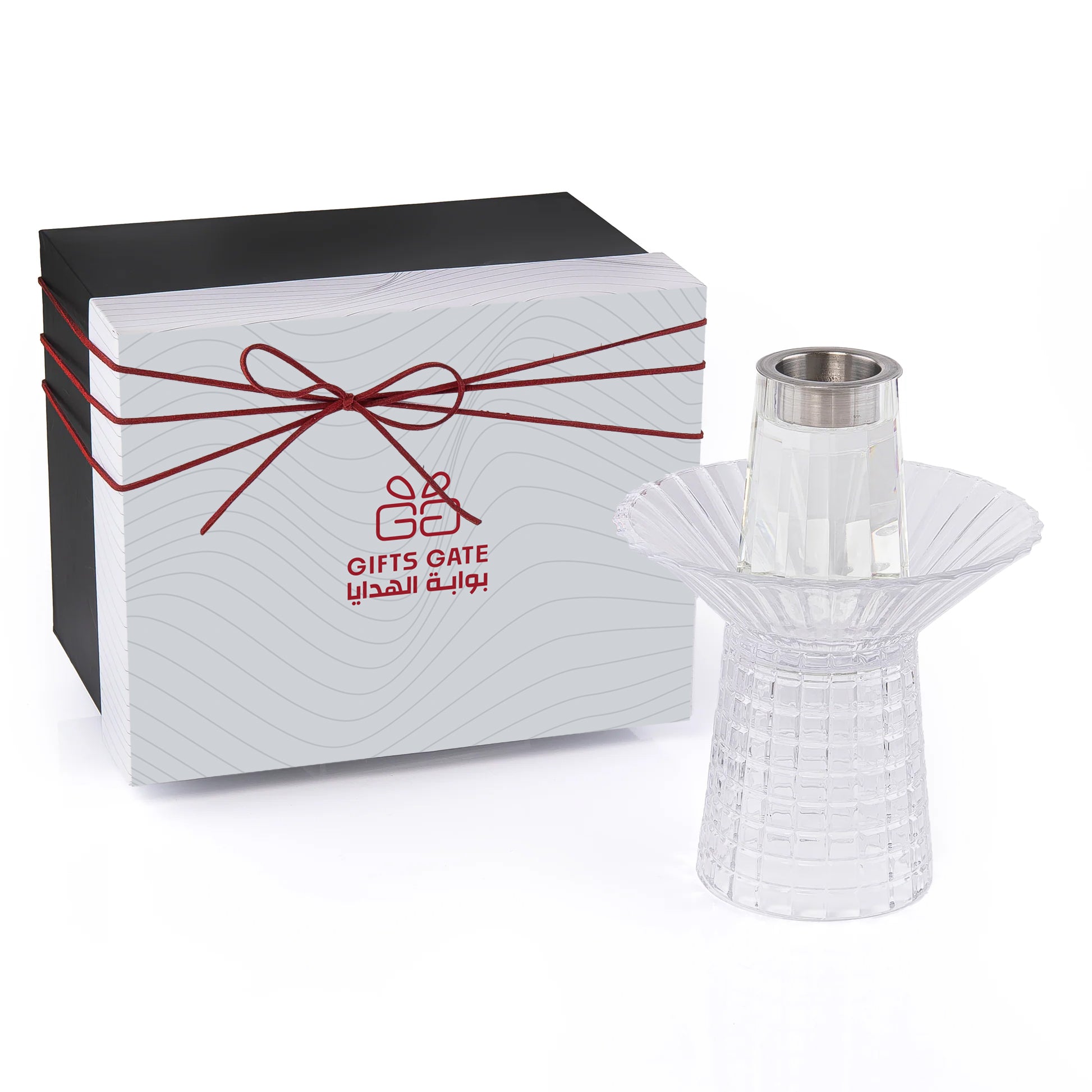 Glass Mabkhar with Gift Box - White