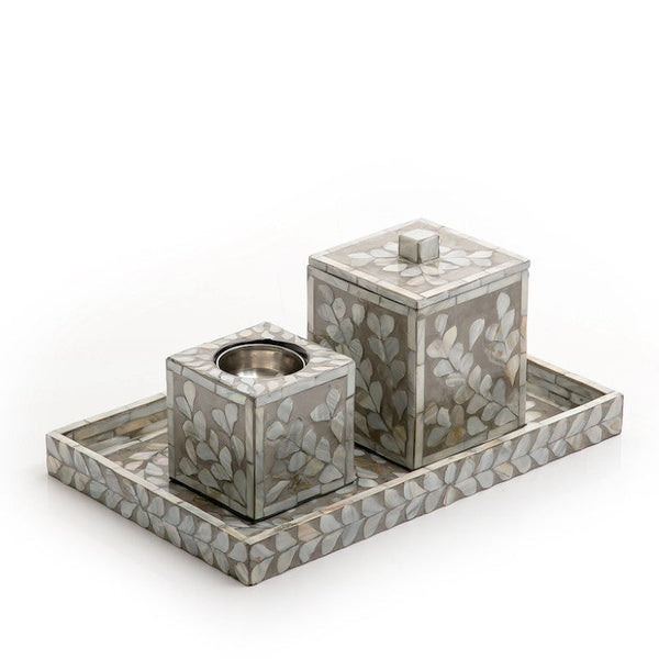 Brown Vitnami Mop Mabkhar Set (Tray, Mabkhar And Box)